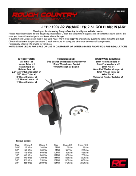 Installation Manual